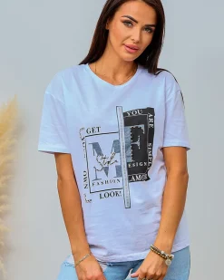 Best Damski t-shirt z nadrukiem Bluzki / Koszule / Koszulki