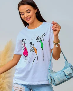 Best Damski t-shirt z nadrukiem Bluzki / Koszule / Koszulki