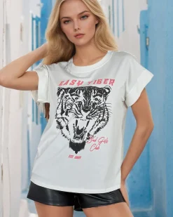 Best Damski t-shirt z nadrukiem Bluzki / Koszule / Koszulki