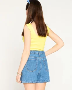 Clearance Damski top ze złotymi cyrkoniami Bluzki / Koszule / Koszulki