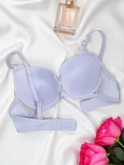 Outlet Damski usztywniany biustonosz z koronką Bra Bella Codzienne