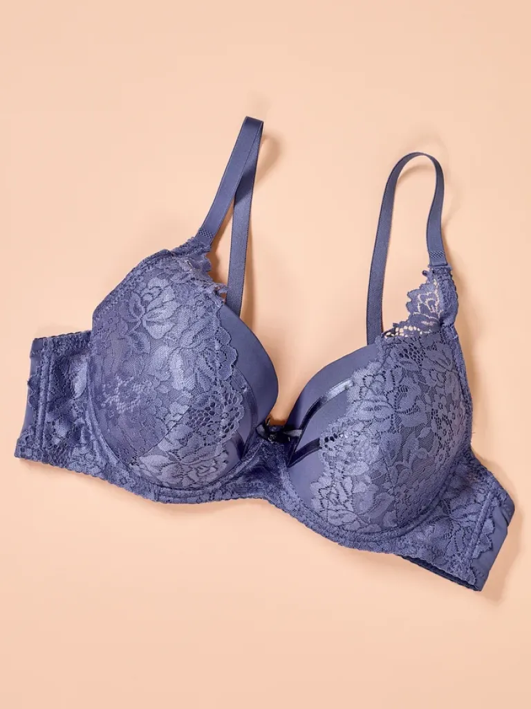 Best Damski usztywniany biustonosz z koronką Codzienne