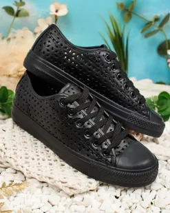 Outlet Damskie ażurowe trampki Navet Trampki