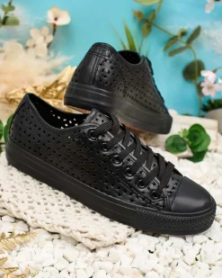 Outlet Damskie ażurowe trampki Navet Trampki