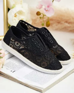 Outlet Damskie ażurowe tenisówki Nurram Trampki