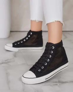 Outlet Damskie ażurowe trampki Nizzef Trampki