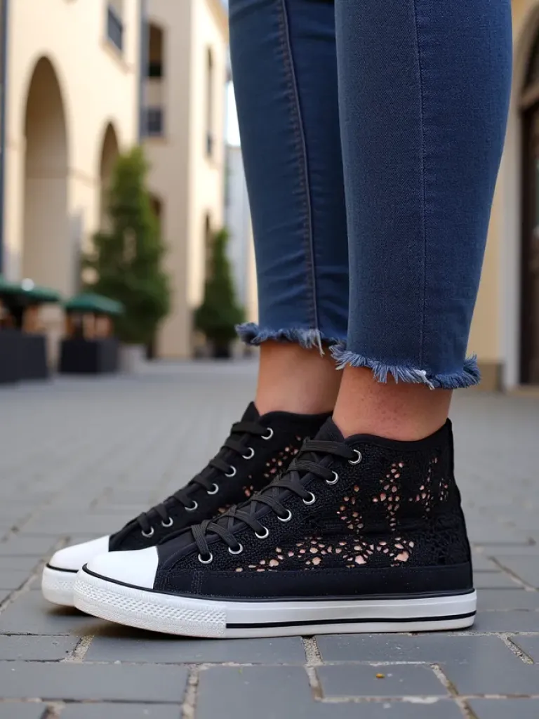 Online Damskie ażurowe trampki Limme Trampki