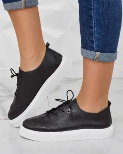 Outlet Damskie ażurowe tenisówki Flequis Damskie Sneakersy