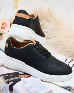 Online Damskie ażurowe buty sportowe Deromias Damskie Sneakersy