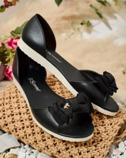 New Damskie baleriny z kokardką Xollca Buty Na Wielkie Wyjście|Baleriny Klasyczne