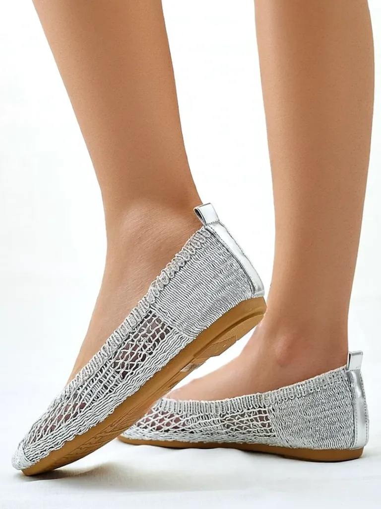 Damskie baleriny ażurowe Annete Baleriny Klasyczne