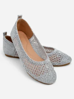 Damskie baleriny ażurowe Annete Baleriny Klasyczne