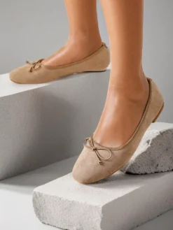 Clearance Damskie baleriny z kokardką Zaame Baleriny Klasyczne