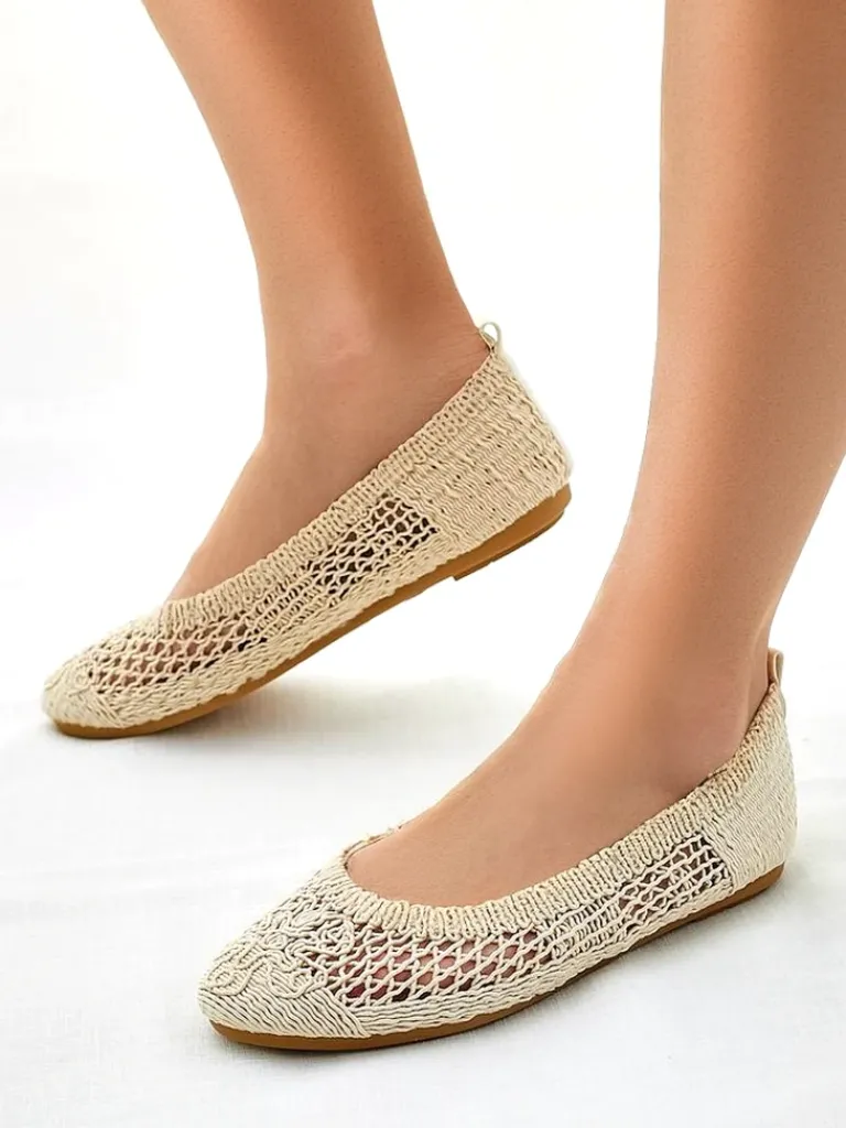 Outlet Damskie baleriny ażurowe Annete Baleriny Klasyczne