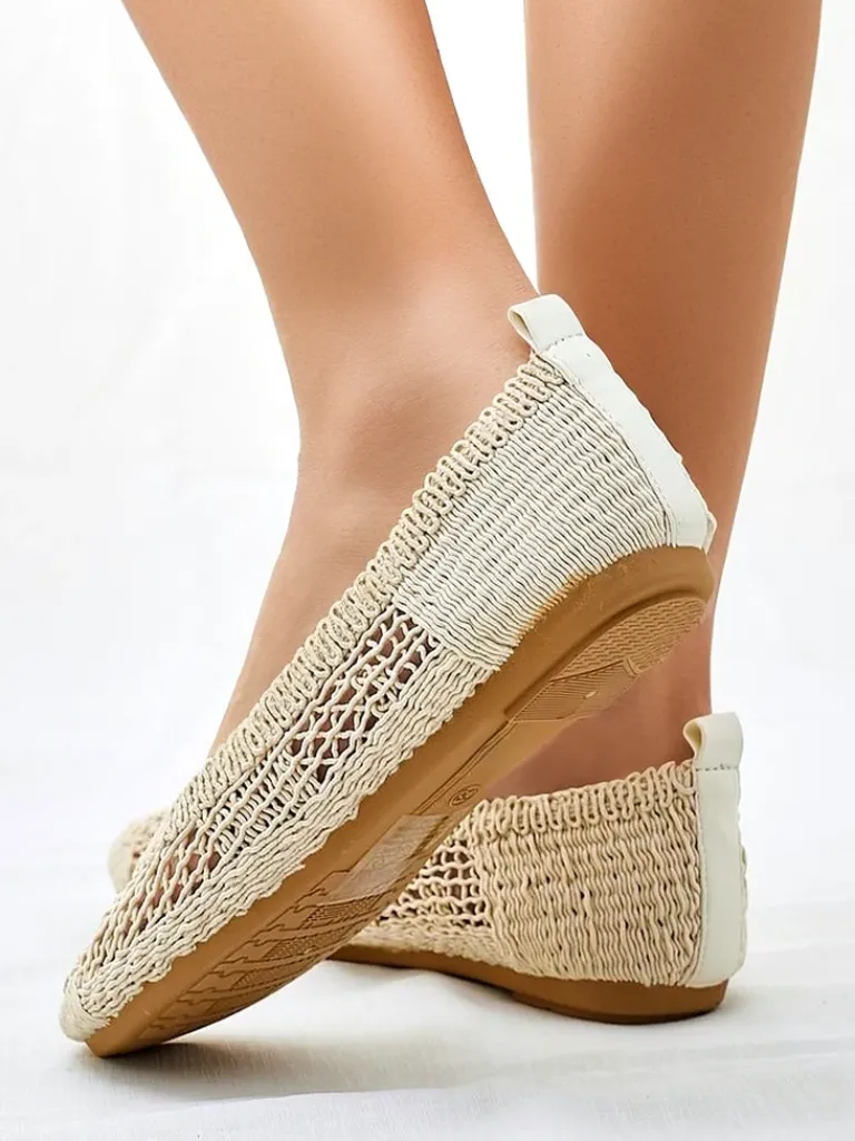 Outlet Damskie baleriny ażurowe Annete Baleriny Klasyczne