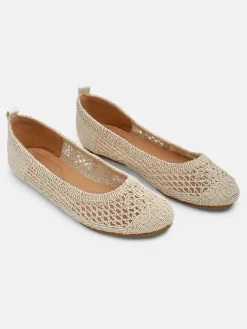 Outlet Damskie baleriny ażurowe Annete Baleriny Klasyczne