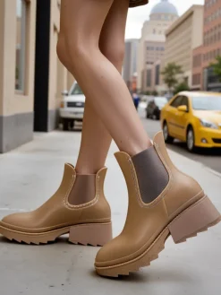 Online Damskie botki Bonii Botki Bez Ocieplenia|Botki Na Płaskim Obcasie