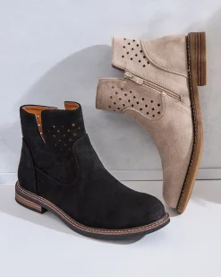 Outlet Damskie botki Rito Botki Bez Ocieplenia|Botki Na Płaskim Obcasie