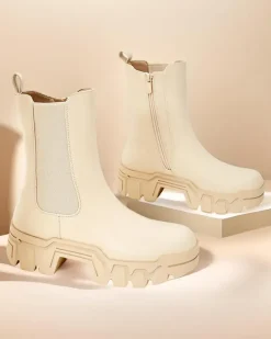 Hot Damskie botki Dorinov Botki Z Delikatnym Ociepleniem|Botki Na Platformie