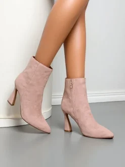 Outlet Damskie botki na szpilce Dipezz Botki Bez Ocieplenia|Botki Na Szpilce