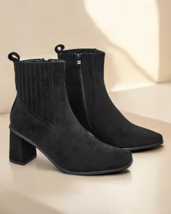 Discount Damskie botki Nomur Botki Z Delikatnym Ociepleniem|Botki Na Słupku