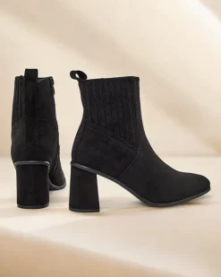 Discount Damskie botki Nomur Botki Z Delikatnym Ociepleniem|Botki Na Słupku