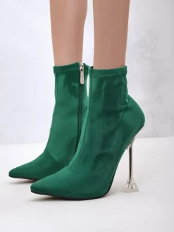 Outlet Damskie botki na szpilce Ediopp Botki Bez Ocieplenia|Botki Na Szpilce