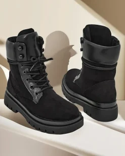 New Damskie botki workery Ferrinole Workery|Botki Z Delikatnym Ociepleniem