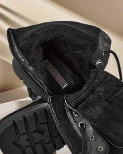 New Damskie botki workery Ferrinole Workery|Botki Z Delikatnym Ociepleniem