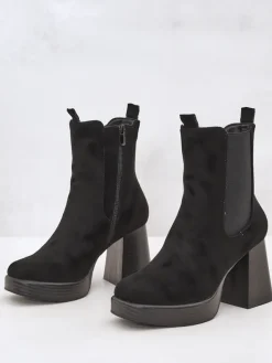 Clearance Damskie botki na słupku Miezo Nowość