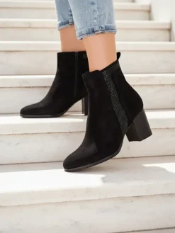 Outlet Damskie botki na słupku Venotto Botki Bez Ocieplenia|Botki Na Słupku