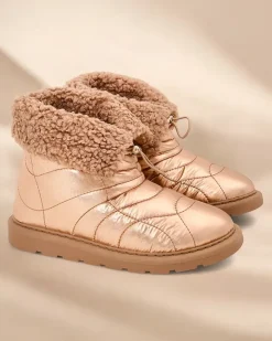 Damskie botki a'la śniegowce Oferita Śniegowce|Botki Z Delikatnym Ociepleniem