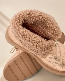 Damskie botki a'la śniegowce Oferita Śniegowce|Botki Z Delikatnym Ociepleniem