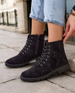 Damskie botki workery Erino Workery|Botki Z Delikatnym Ociepleniem