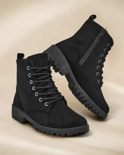 Damskie botki workery Erino Workery|Botki Z Delikatnym Ociepleniem