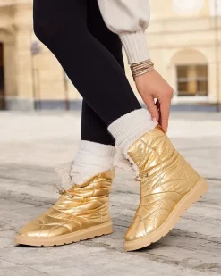 Discount Damskie botki a'la śniegowce Oferita Śniegowce|Botki Z Delikatnym Ociepleniem