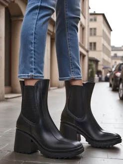 Best Damskie botki Bonii Botki Bez Ocieplenia|Botki Na Płaskim Obcasie