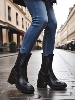 Best Damskie botki Bonii Botki Bez Ocieplenia|Botki Na Płaskim Obcasie