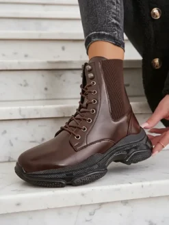 Online Damskie botki typu workery Ronoppa Workery|Botki Z Delikatnym Ociepleniem