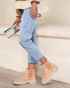 Damskie botki Rivistas Botki Z Delikatnym Ociepleniem|Botki Na Płaskim Obcasie