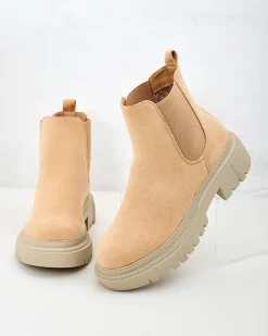 Damskie botki Rivistas Botki Z Delikatnym Ociepleniem|Botki Na Płaskim Obcasie