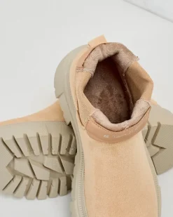 Damskie botki Rivistas Botki Z Delikatnym Ociepleniem|Botki Na Płaskim Obcasie