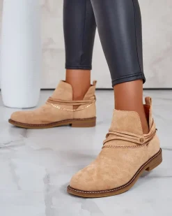 Outlet Damskie botki Rizor Botki Bez Ocieplenia