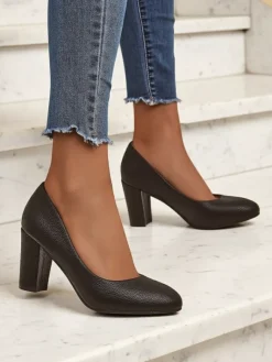 Hot Damskie czółenka eko skórzane Sofia Lux Klasyczne