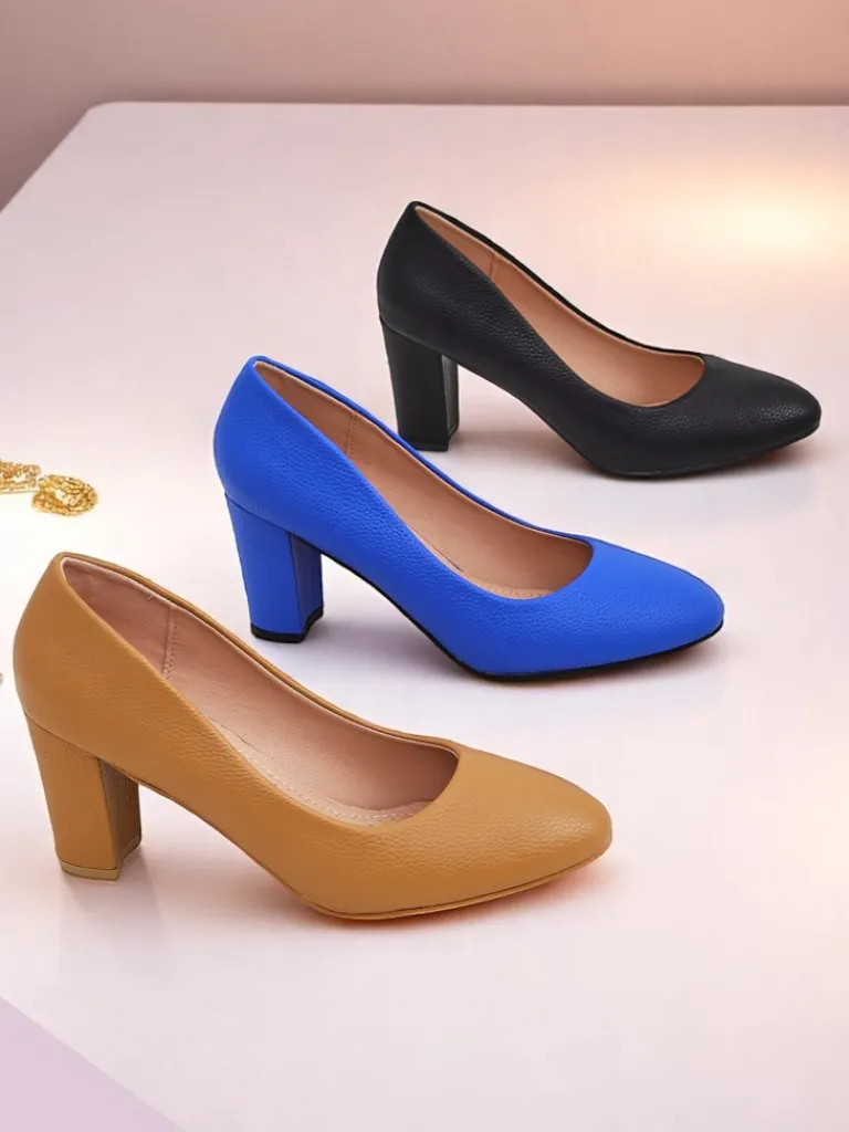 Hot Damskie czółenka eko skórzane Sofia Lux Klasyczne