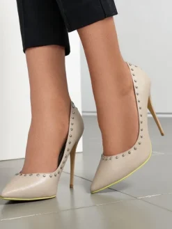 Damskie czółenka na szpilce z dżetami Koscalle Szpilki|Klasyczne