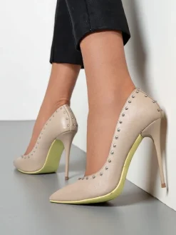 Damskie czółenka na szpilce z dżetami Koscalle Szpilki|Klasyczne