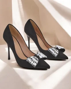 Best Damskie czółenka na szpilce z kokardką Cocarte Szpilki|Klasyczne