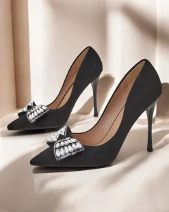 Best Damskie czółenka na szpilce z kokardką Cocarte Szpilki|Klasyczne