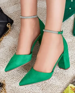 Sale Damskie czółenka z cyrkoniami Britica Klasyczne